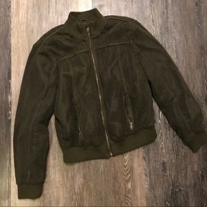 Army green bomber jacket